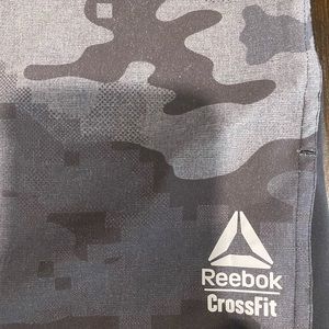 Black and grey Reebok CrossFit shorts